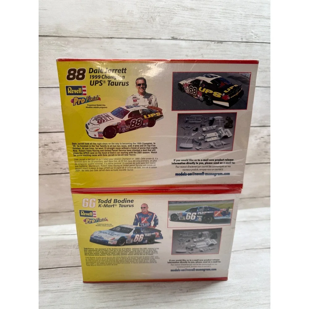 Revell NASCAR ProFinish 1:24 Model Kit Lot Dale Jarrett 88 UPS Todd Bodine 66